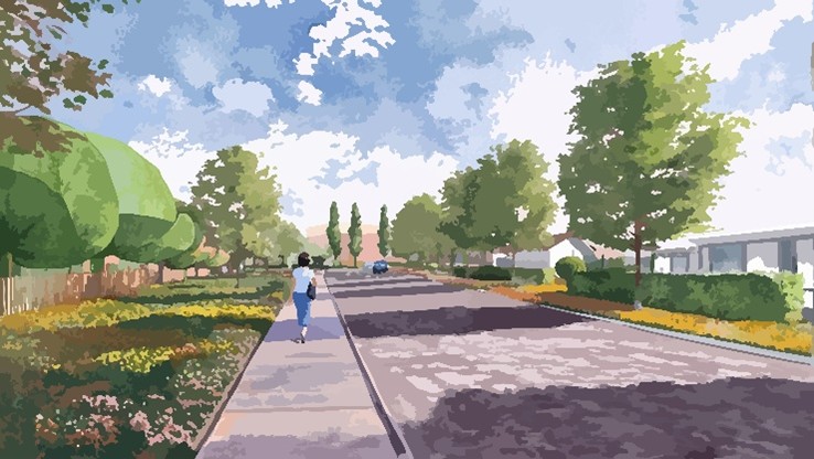 Illustration art work of vision for Kent parks 